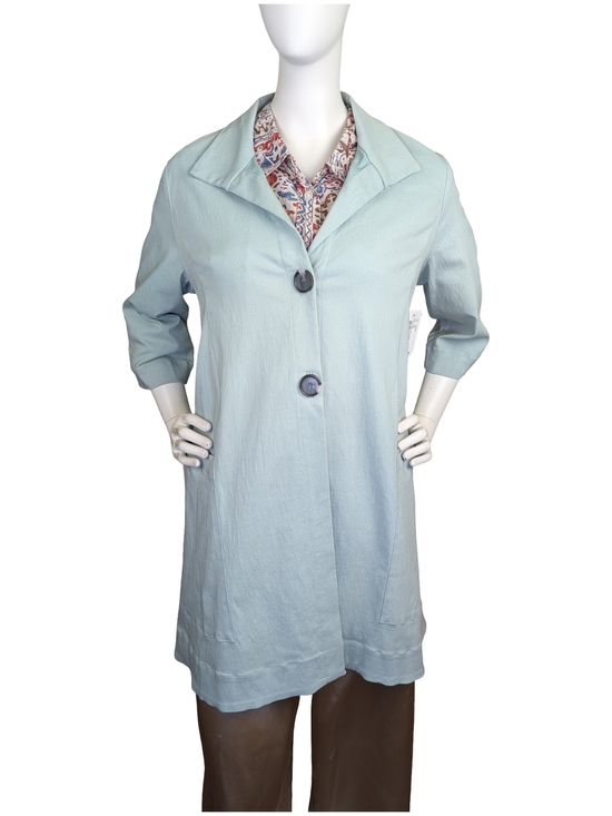 Ayrtight Jackets & Blazers - AYRtight Baxter Topper Jacket S Julep NWT Made in Canada Oversized Stretch Aqua